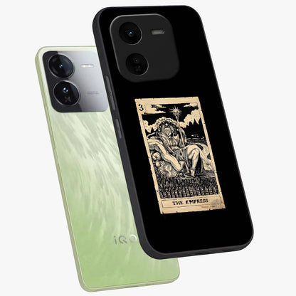 The Empress Glass Case displayed in angled mockup highlighting elegant royal design with majestic aesthetic style.