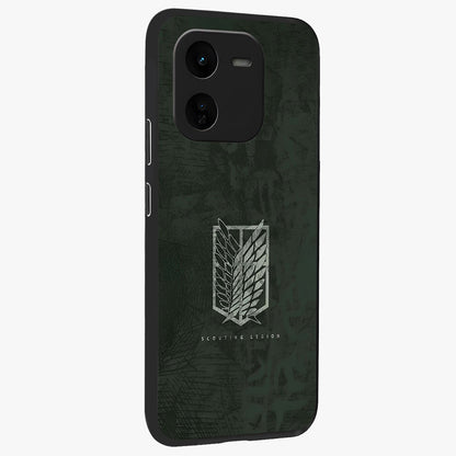 Wings Of Freedom Glass Case upright view showcasing powerful wings artwork with freedom themed design.