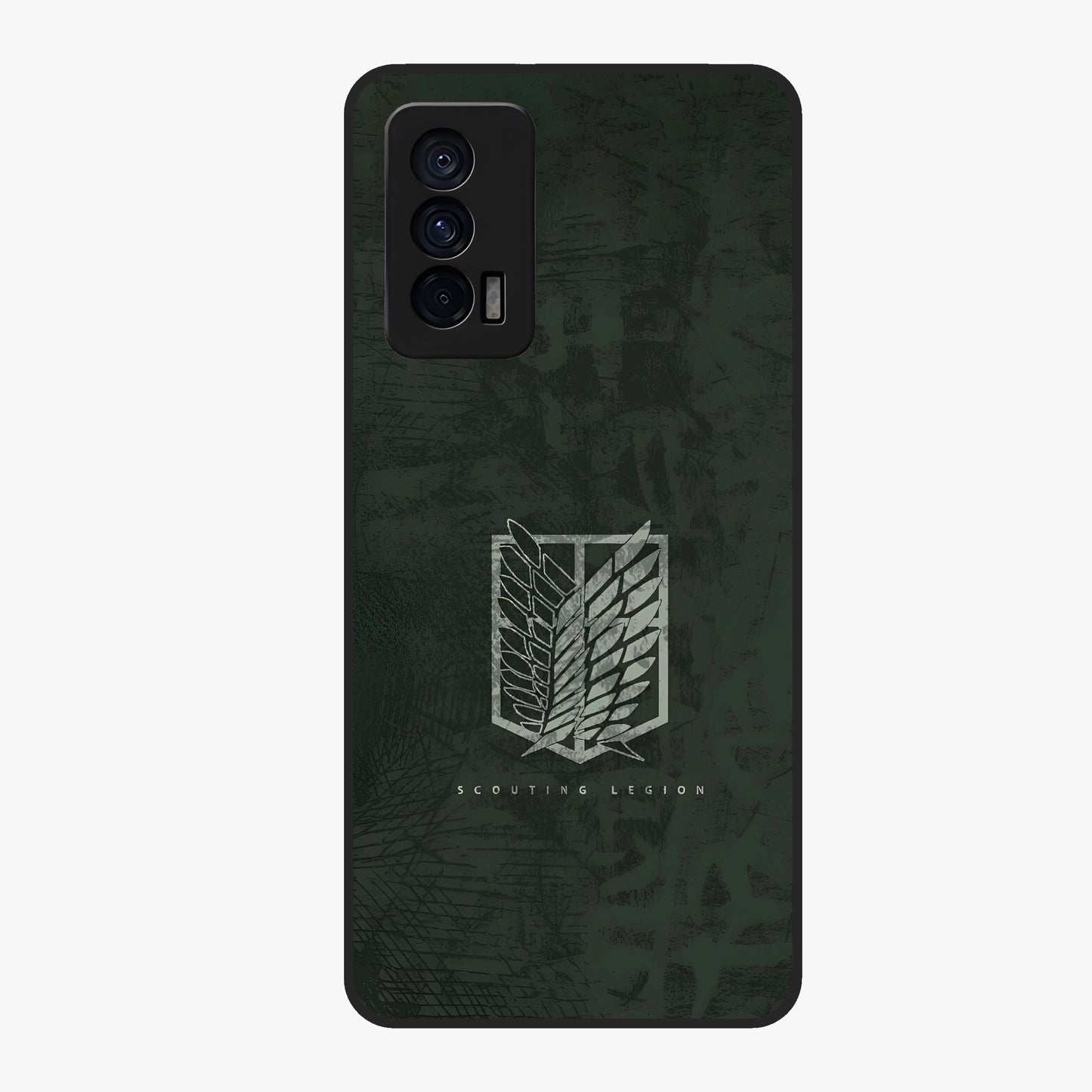 Wings Of Freedom Glass Case showing flat back view with symbolic wings artwork and glossy glass finish.