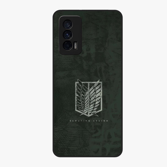 Wings Of Freedom Glass Case showing flat back view with symbolic wings artwork and glossy glass finish.