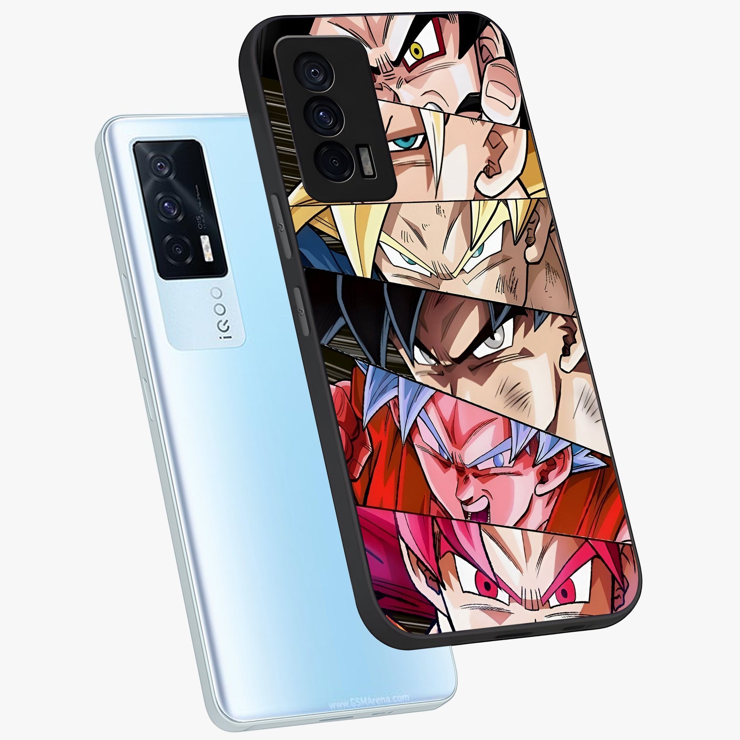 Anime Character Glass Case displayed in angled mockup highlighting colorful anime character illustration.