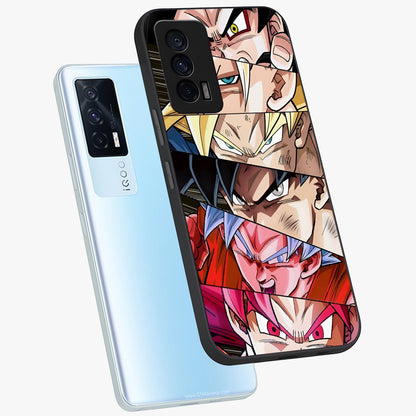 Anime Character Glass Case displayed in angled mockup highlighting colorful anime character illustration.