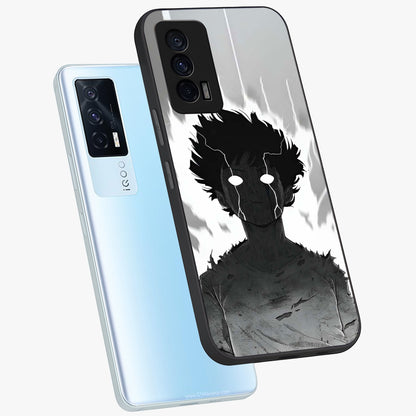 Awakened Inner Rage Glass Case displayed in angled mockup highlighting powerful graphic design and bold artistic theme.