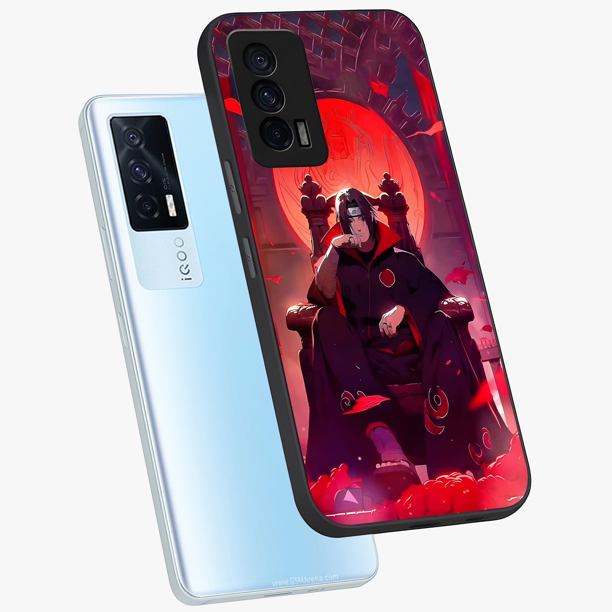 Blood Moon Sovereign Glass Case displayed in angled mockup highlighting dark celestial moon design and dramatic theme.