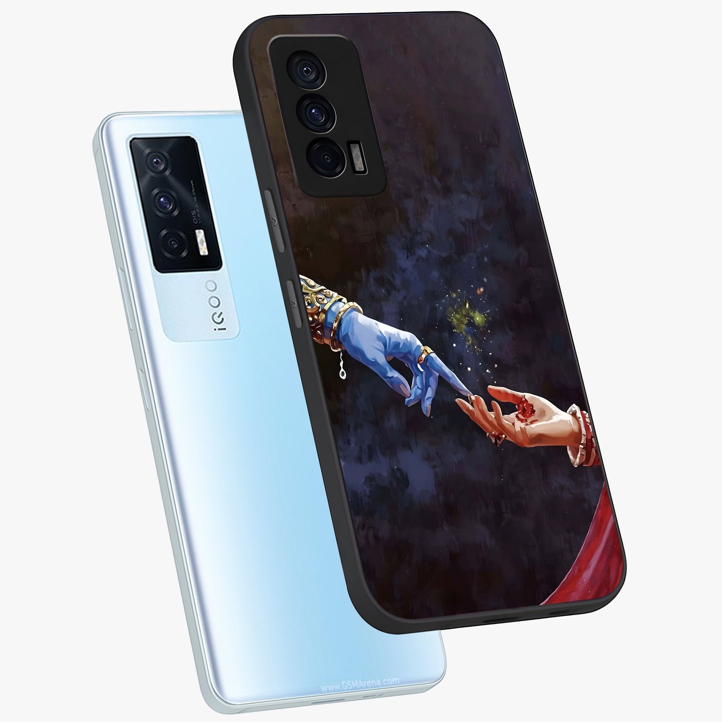 Divine Touch Eternal Glass Case displayed in angled mockup highlighting elegant divine inspired design with calm aesthetic style.