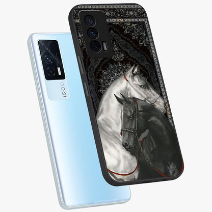 Majestic Ride Legacy Glass Case displayed in angled mockup highlighting sleek vehicle design with bold racing aesthetic.