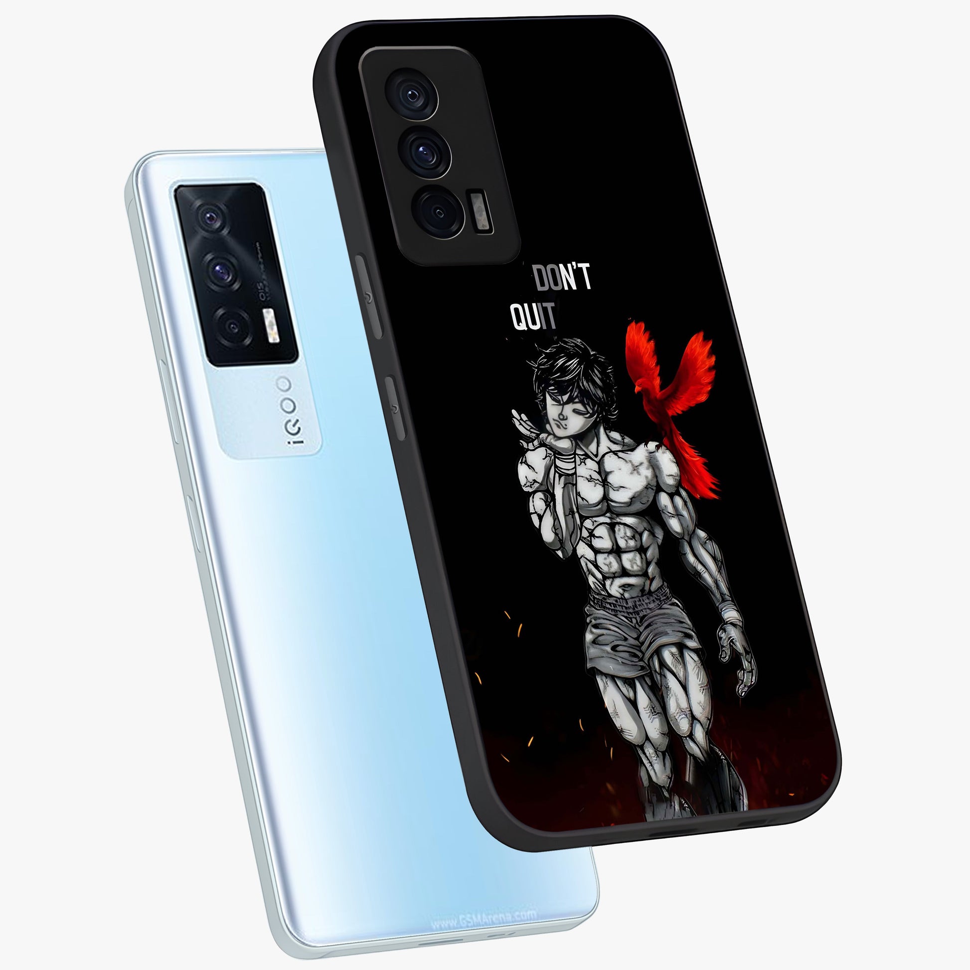Rise Beyond Limits Glass Case displayed in angled mockup highlighting inspiring message design with modern aesthetic style.