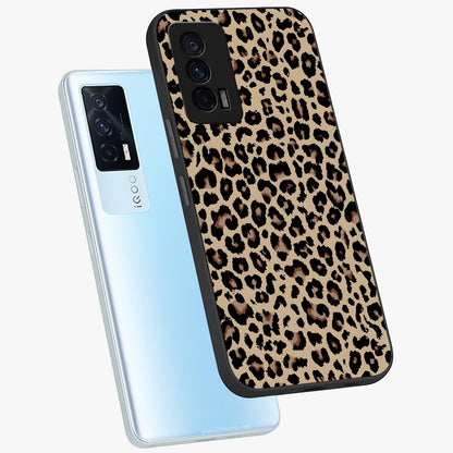 Savage Chic Pattern Glass Case displayed in angled mockup highlighting bold fashion inspired design with chic aesthetic.