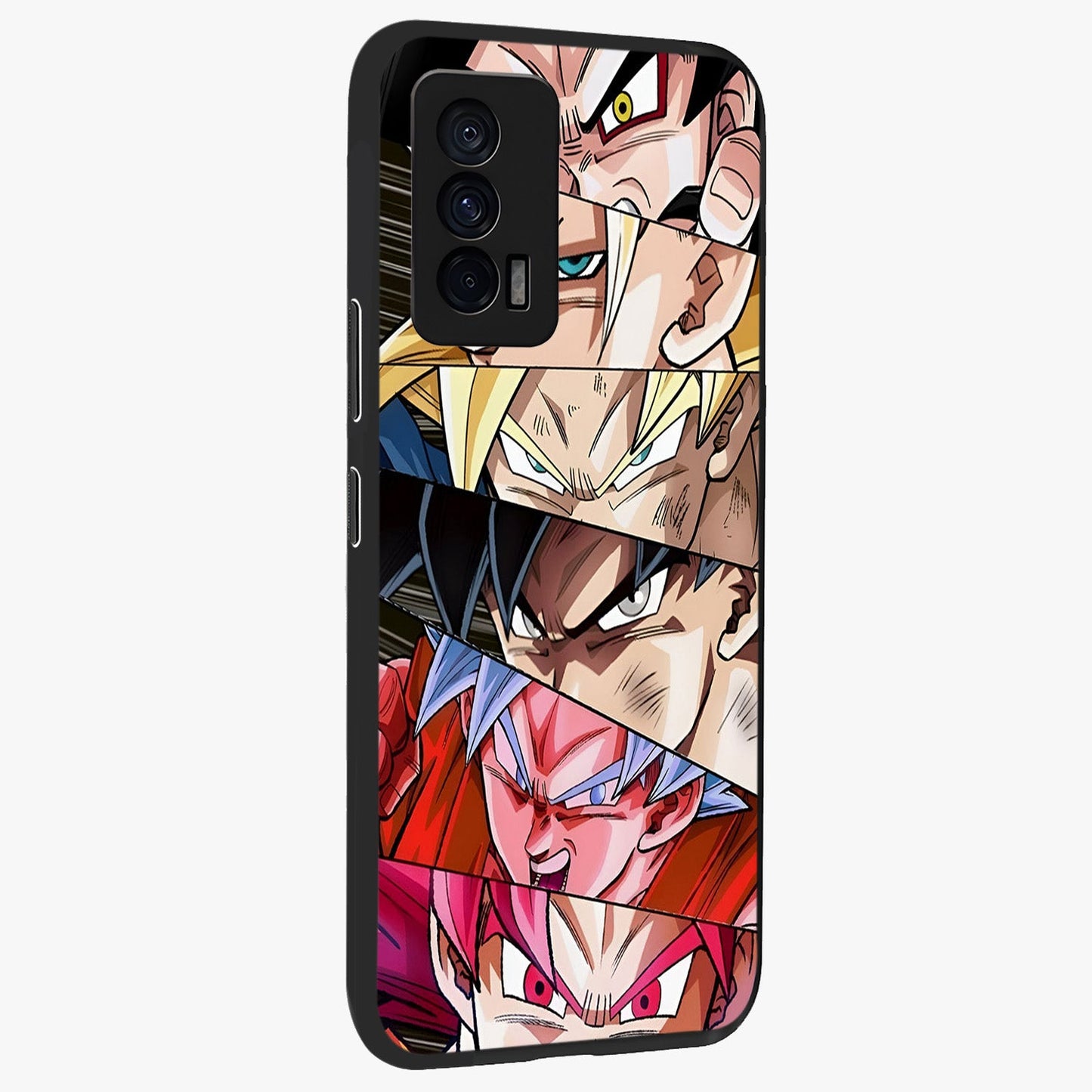 Anime Character Glass Case upright view showcasing expressive anime artwork with bold graphic style.