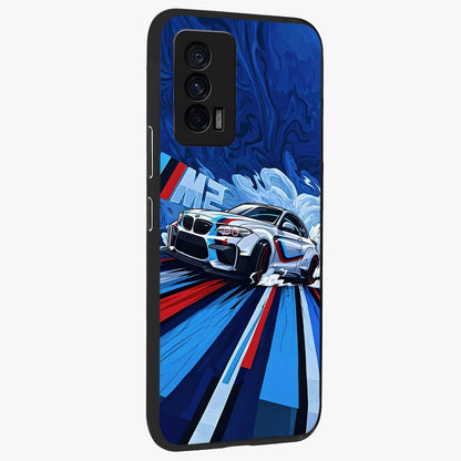 Drift Power Rush Glass Case upright view showcasing high speed racing artwork with bold automotive theme.