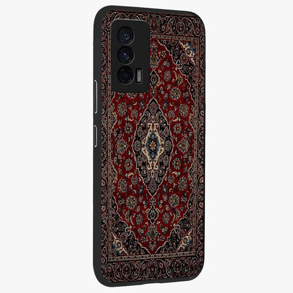 Heritage Carpet Royale Glass Case upright view showcasing detailed ornamental artwork with luxurious traditional theme.