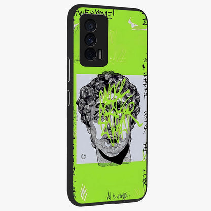 Neo Graffiti Rebellion Glass Case upright view showcasing colorful graffiti artwork with bold modern street style.
