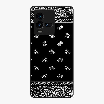 Retro Rebel Threads Glass Case showing flat back view with vintage street style artwork and glossy glass finish.