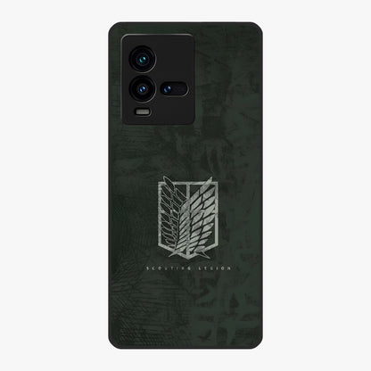 Wings Of Freedom Glass Case showing flat back view with symbolic wings artwork and glossy glass finish.