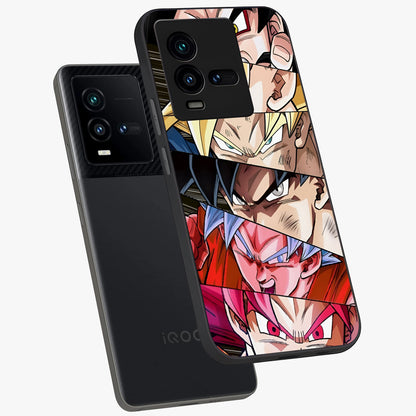 Anime Character Glass Case displayed in angled mockup highlighting colorful anime character illustration.
