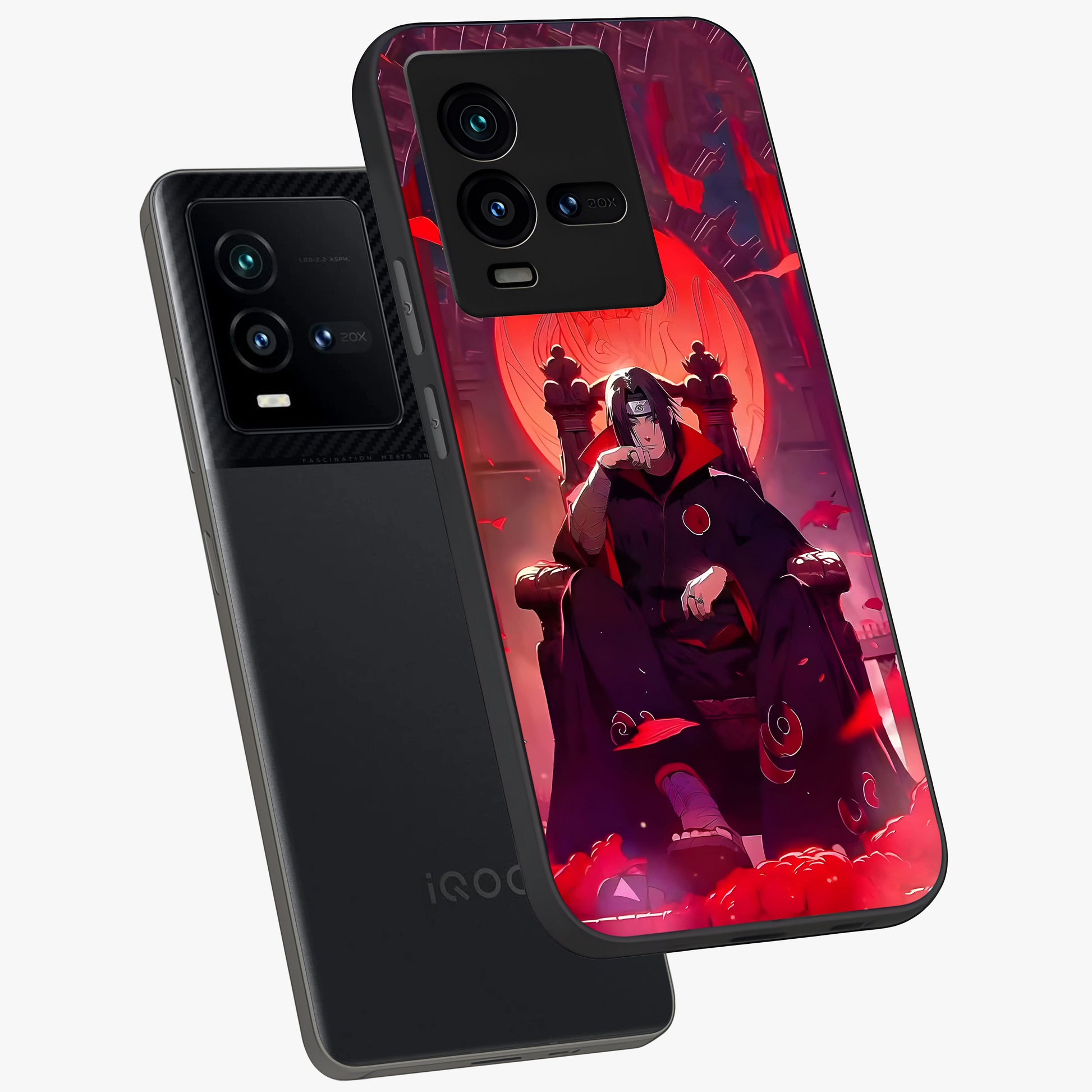 Blood Moon Sovereign Glass Case displayed in angled mockup highlighting dark celestial moon design and dramatic theme.
