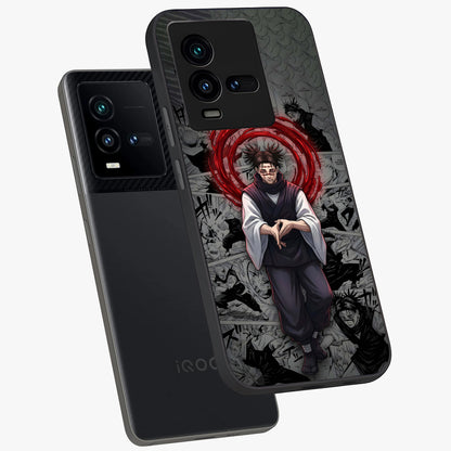Cursed Ritual Ascension Glass Case displayed in angled mockup highlighting mystical ritual illustration with supernatural aesthetic.