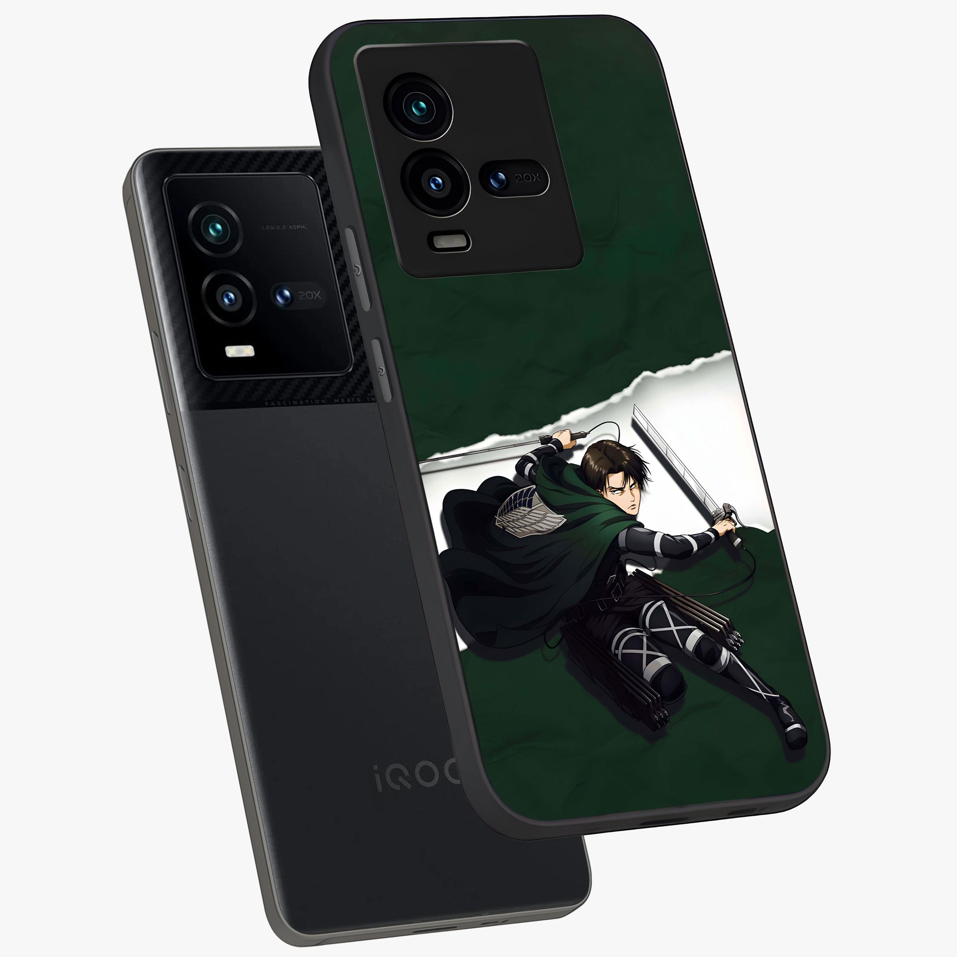 Emerald War Vanguard Glass Case displayed in angled mockup highlighting intense battle inspired design with emerald tone aesthetic.