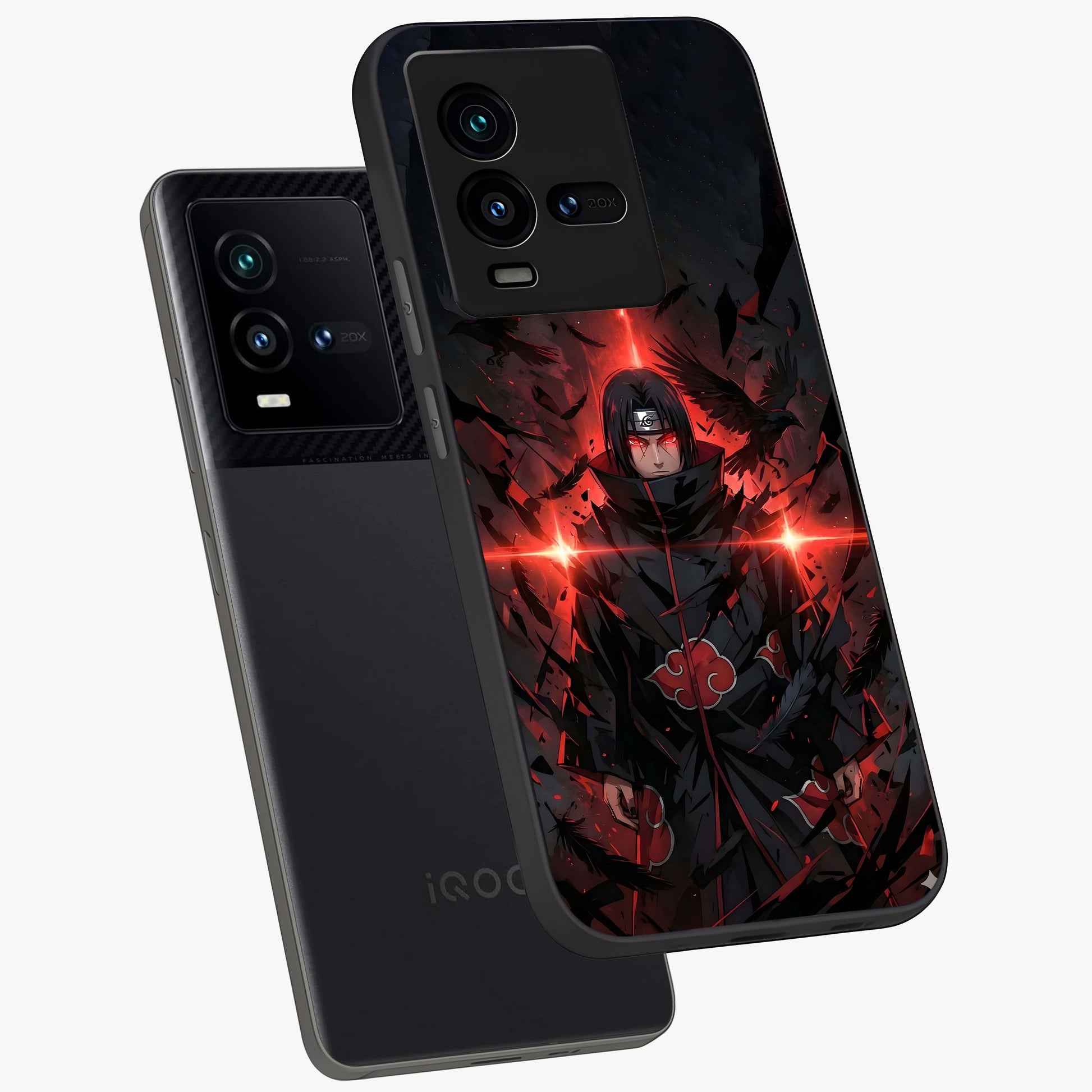 Focused Blade Discipline Glass Case displayed in angled mockup highlighting clean minimal text artwork with modern aesthetic style.