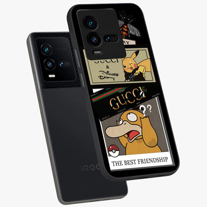 Gucci Play Mashup Glass Case displayed in angled mockup highlighting stylish fashion mashup design with bold aesthetic.