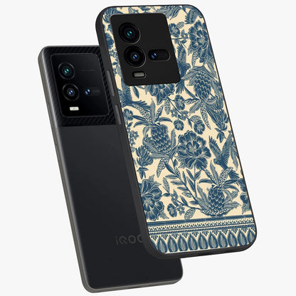 Heirloom Wild Bloom Glass Case displayed in angled mockup highlighting botanical bloom design with classic aesthetic style.