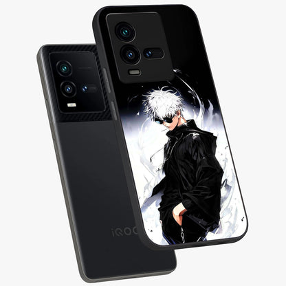Limitless Shadow King Glass Case displayed in angled mockup highlighting dramatic dark hero design with intense aesthetic.