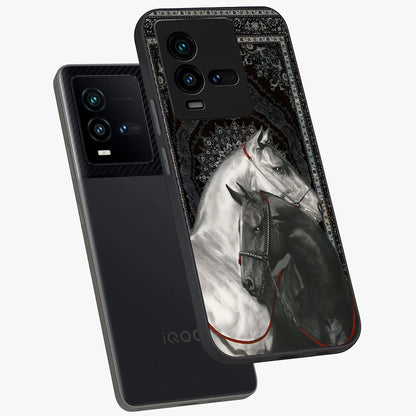 Majestic Ride Legacy Glass Case displayed in angled mockup highlighting sleek vehicle design with bold racing aesthetic.