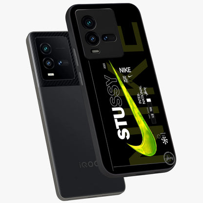 Neon Street Edition Glass Case displayed in angled mockup highlighting vibrant urban design with bold street aesthetic.