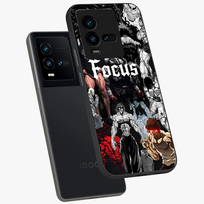 Relentless Power Focus Glass Case displayed in angled mockup highlighting bold statement design with modern aesthetic style.
