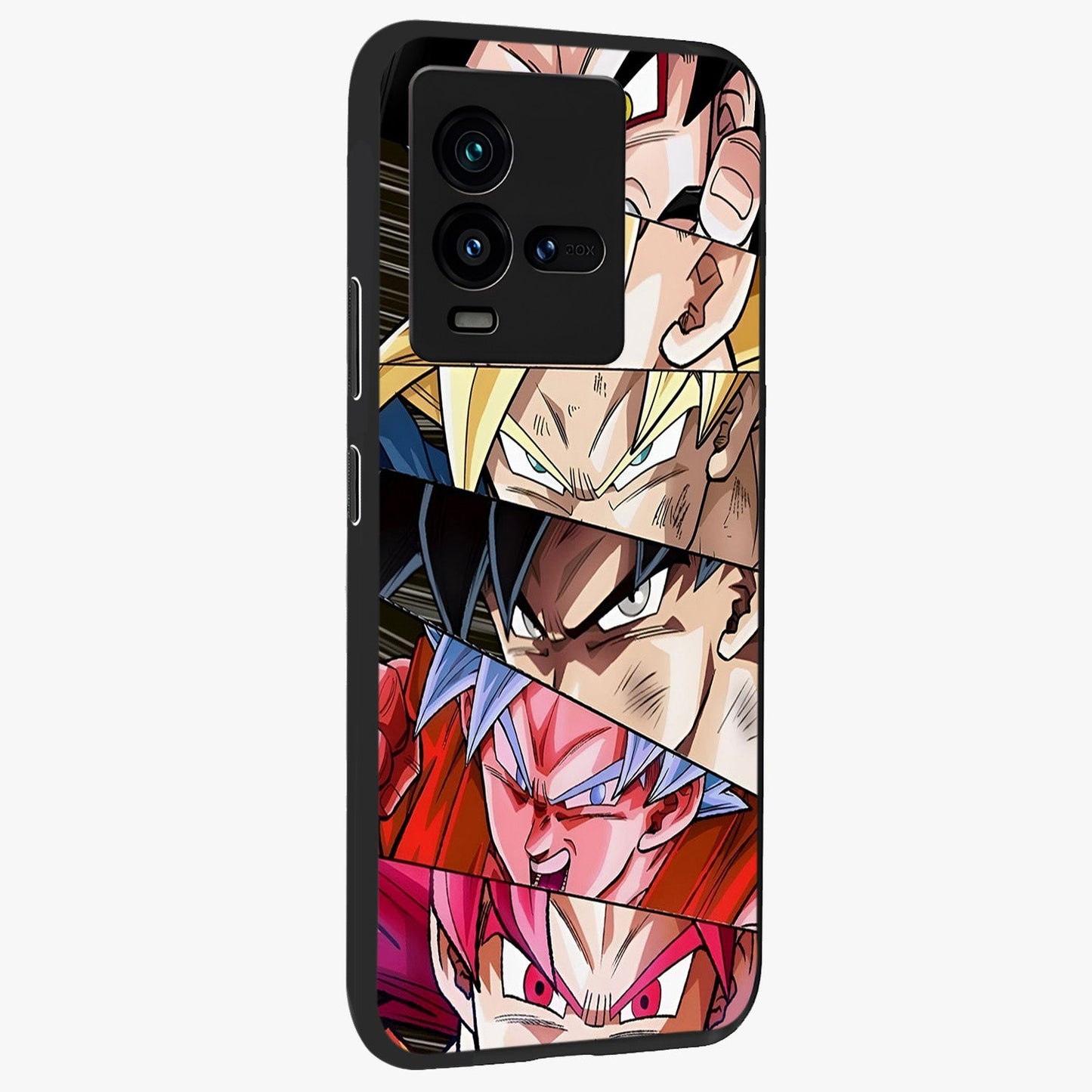 Anime Character Glass Case upright view showcasing expressive anime artwork with bold graphic style.