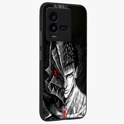 Berserker Blood Oath Glass Case upright view showcasing intense warrior aesthetic with dramatic artistic style.