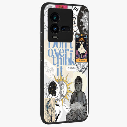 Ethereal Thoughts Glass Case upright view showcasing delicate artistic composition with peaceful dreamy theme.