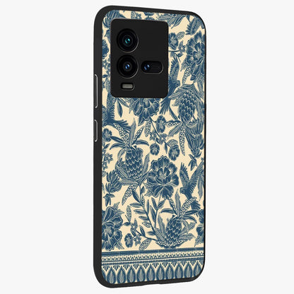 Heirloom Wild Bloom Glass Case upright view showcasing delicate wildflower artwork with timeless floral theme.