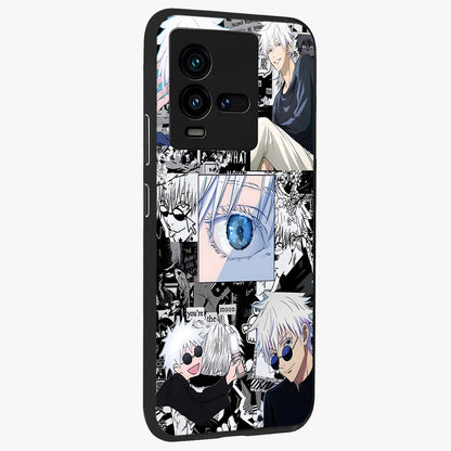 Infinity Sorcerer Chaos Glass Case upright view showcasing dramatic sorcerer artwork with chaotic mystical theme.