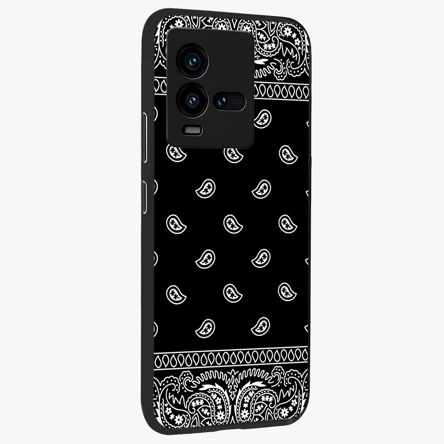 Retro Rebel Threads Glass Case upright view showcasing stylish vintage artwork with bold retro theme.