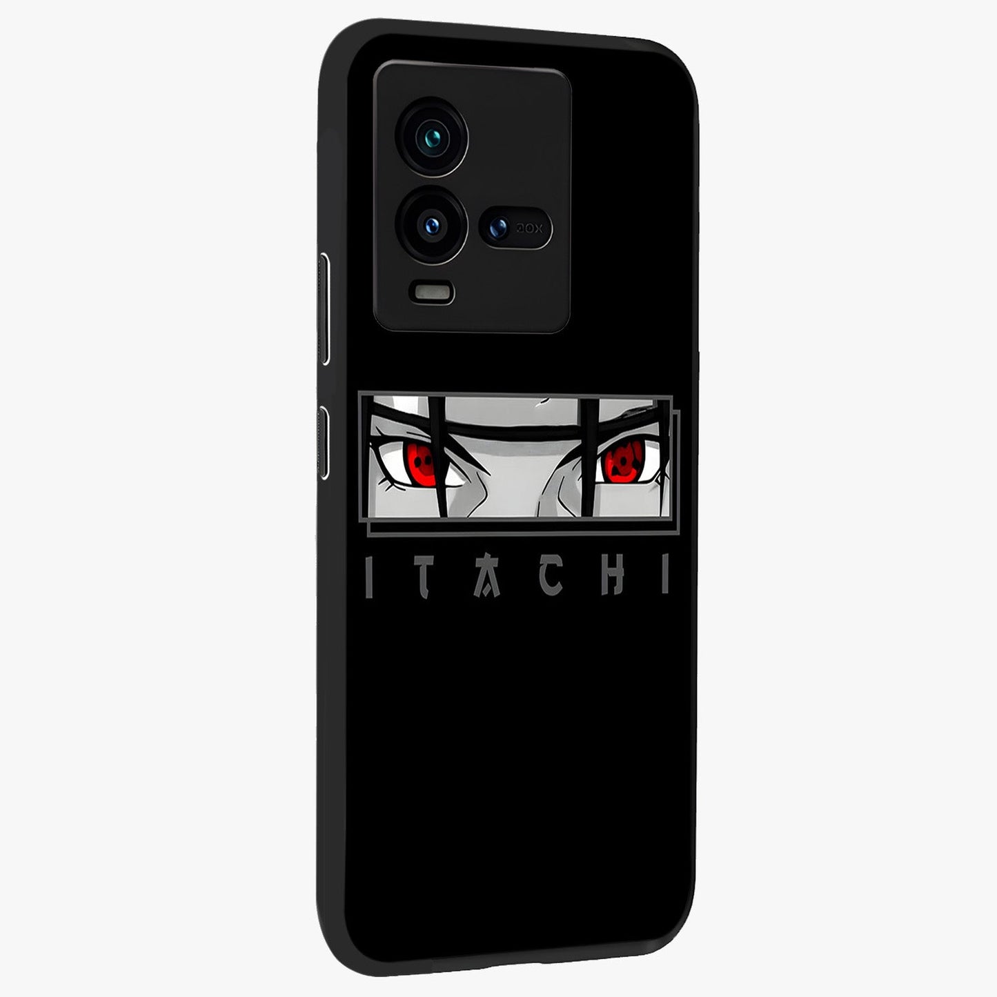 Scarlet Gaze Dominance Glass Case upright view showcasing powerful dramatic artwork with dominant artistic theme.