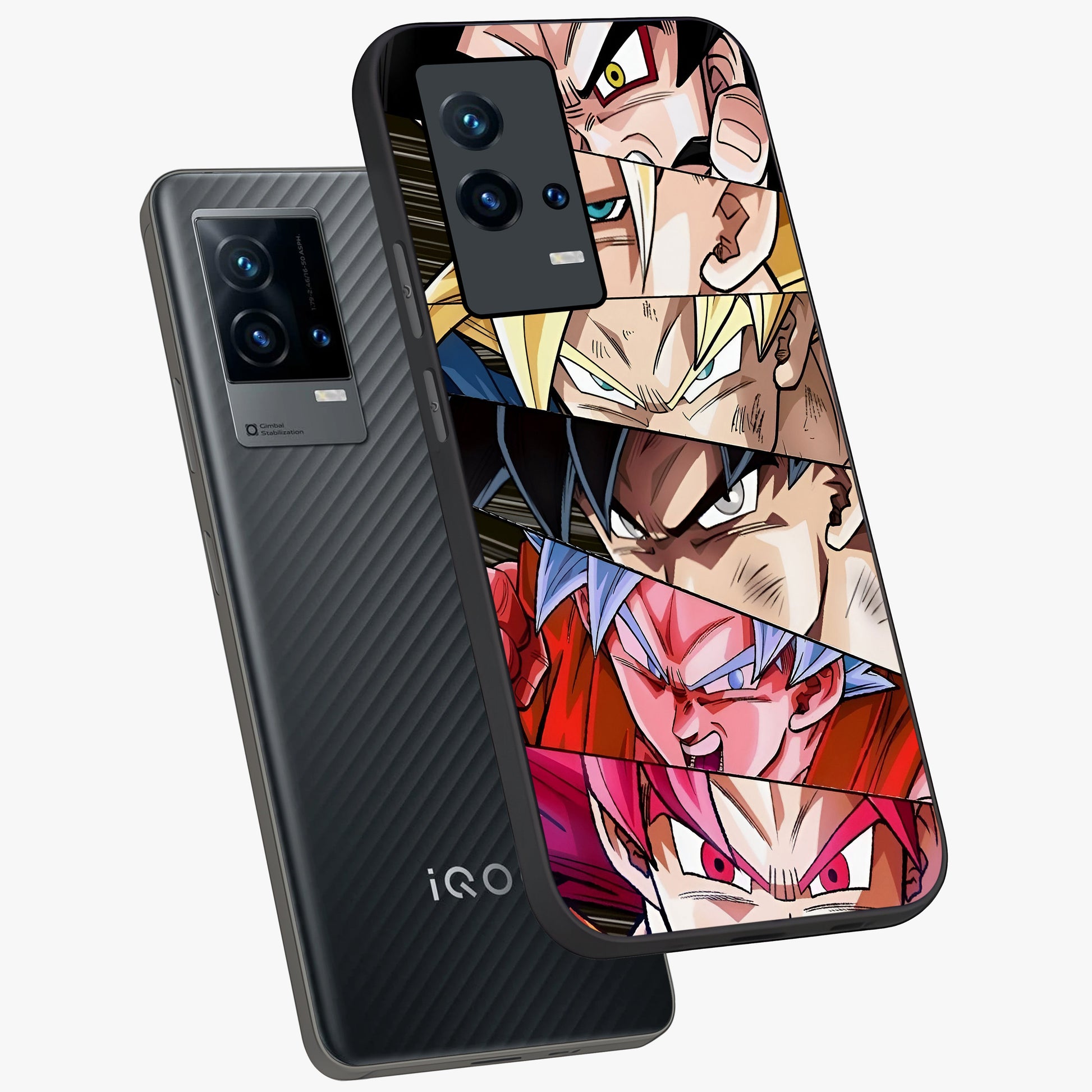 Anime Character Glass Case displayed in angled mockup highlighting colorful anime character illustration.