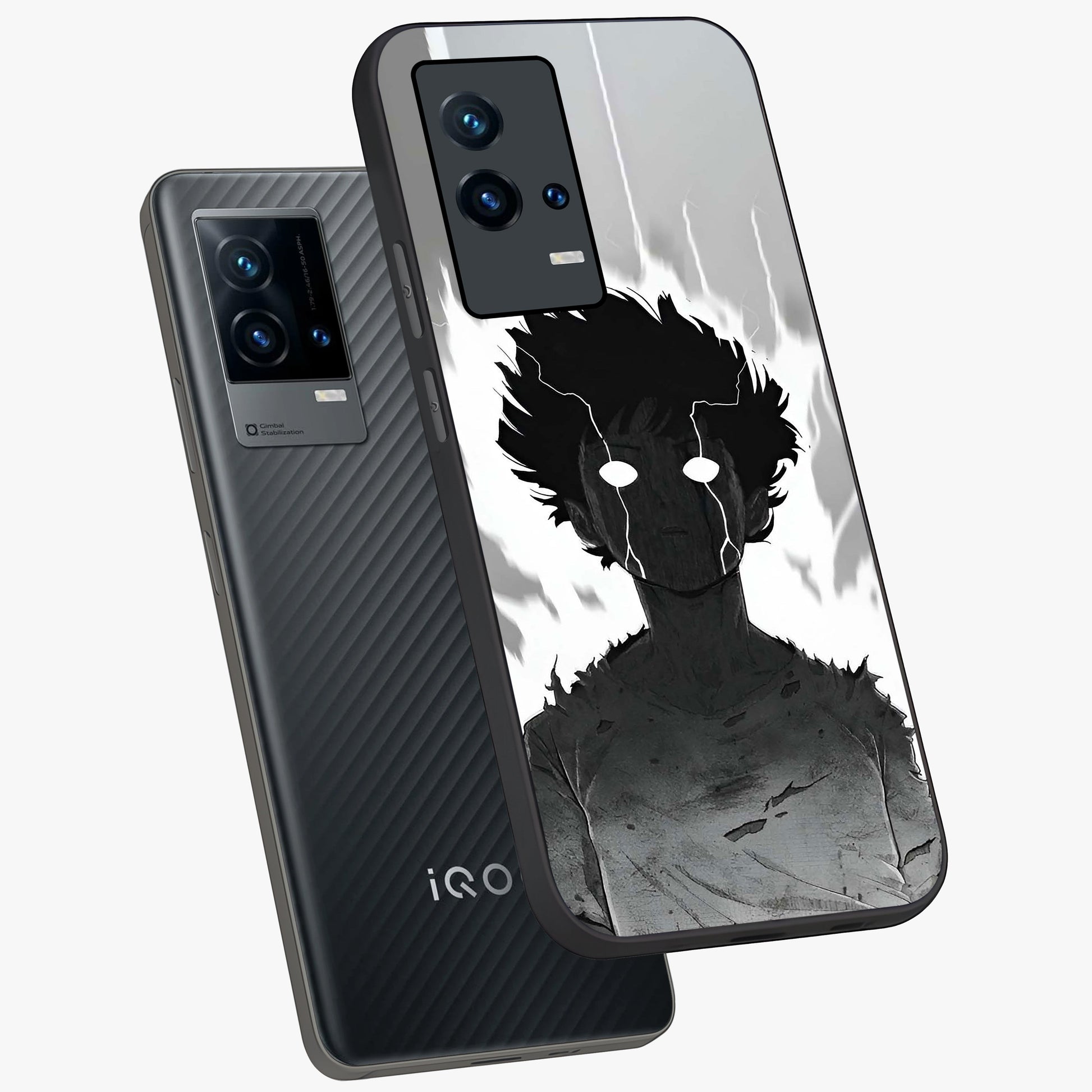 Awakened Inner Rage Glass Case displayed in angled mockup highlighting powerful graphic design and bold artistic theme.