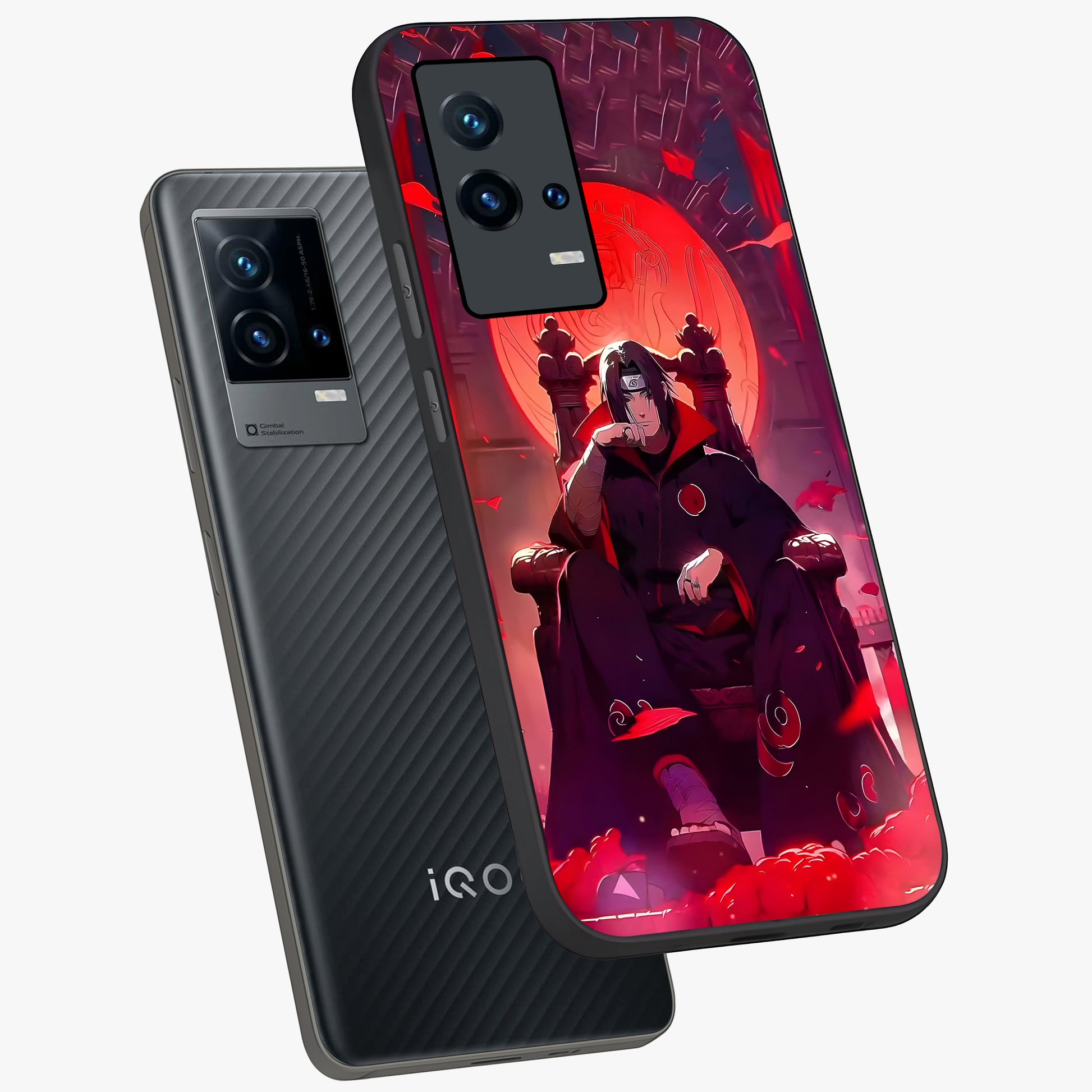 Blood Moon Sovereign Glass Case displayed in angled mockup highlighting dark celestial moon design and dramatic theme.