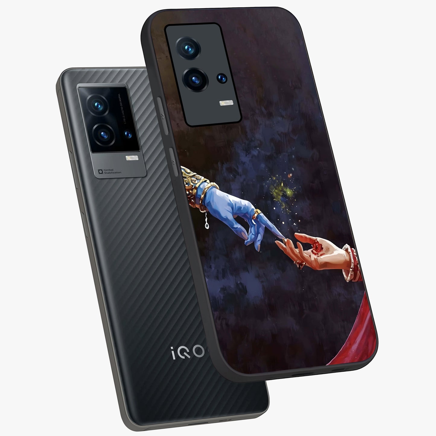 Divine Touch Eternal Glass Case displayed in angled mockup highlighting elegant divine inspired design with calm aesthetic style.