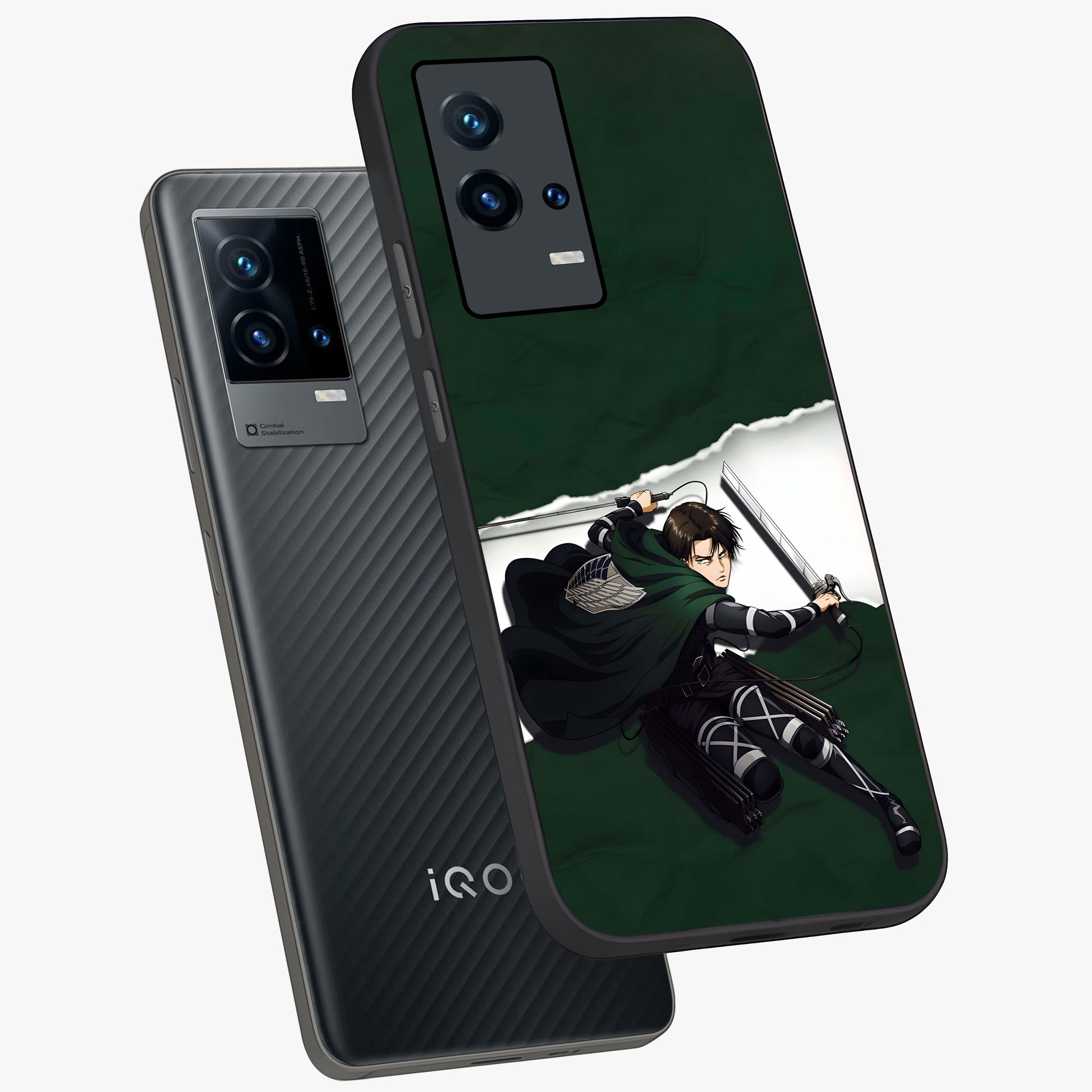 Emerald War Vanguard Glass Case displayed in angled mockup highlighting intense battle inspired design with emerald tone aesthetic.