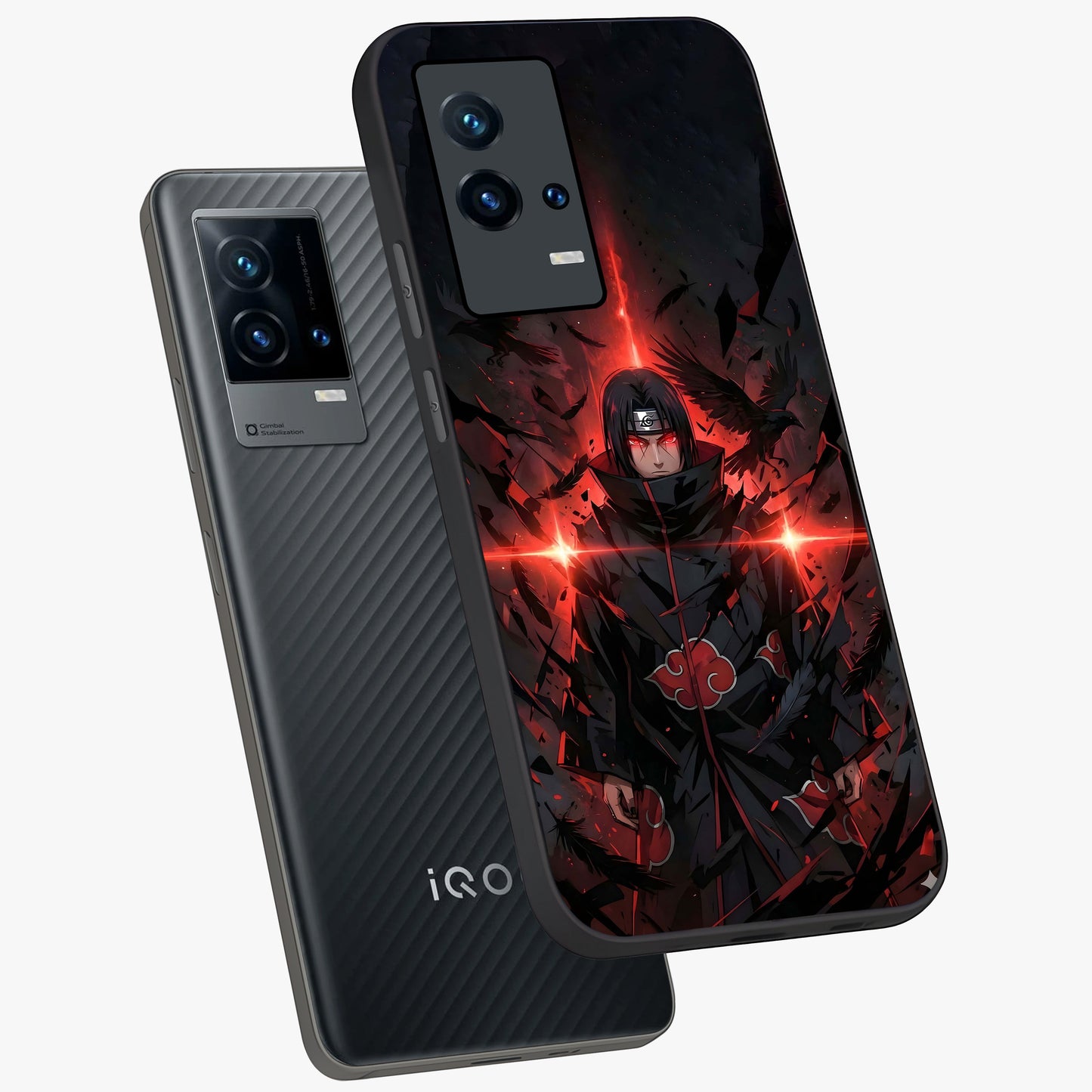 Focused Blade Discipline Glass Case displayed in angled mockup highlighting clean minimal text artwork with modern aesthetic style.