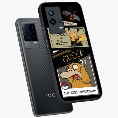 Gucci Play Mashup Glass Case displayed in angled mockup highlighting stylish fashion mashup design with bold aesthetic.