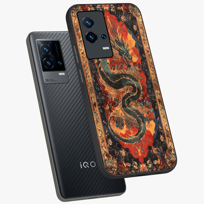 Inferno Dragon Soul Glass Case displayed in angled mockup highlighting powerful dragon illustration with inferno aesthetic.