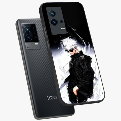 Limitless Shadow King Glass Case displayed in angled mockup highlighting dramatic dark hero design with intense aesthetic.