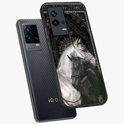 Majestic Ride Legacy Glass Case displayed in angled mockup highlighting sleek vehicle design with bold racing aesthetic.