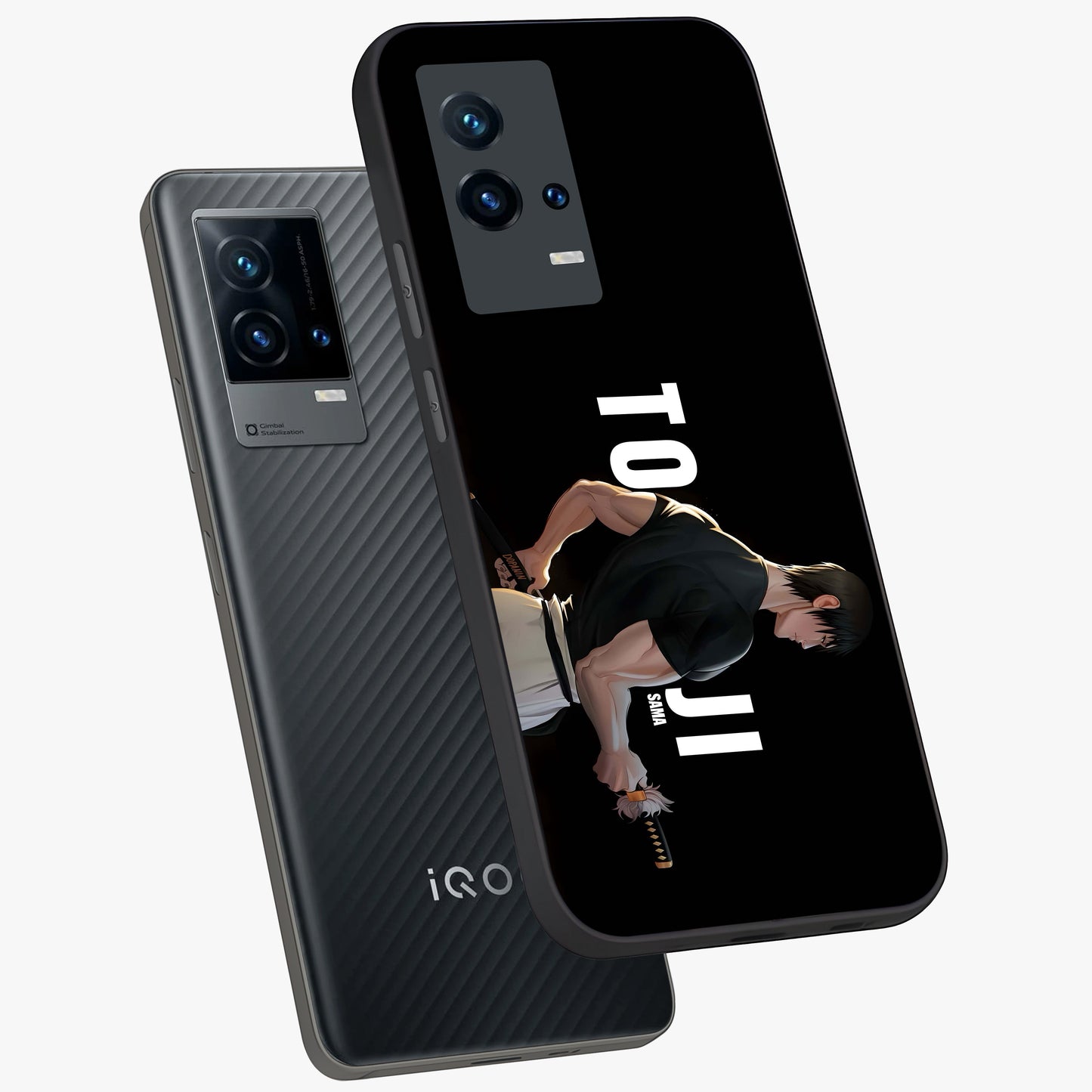 Midnight Blade Resolve Glass Case displayed in angled mockup highlighting powerful blade illustration with dramatic dark aesthetic.