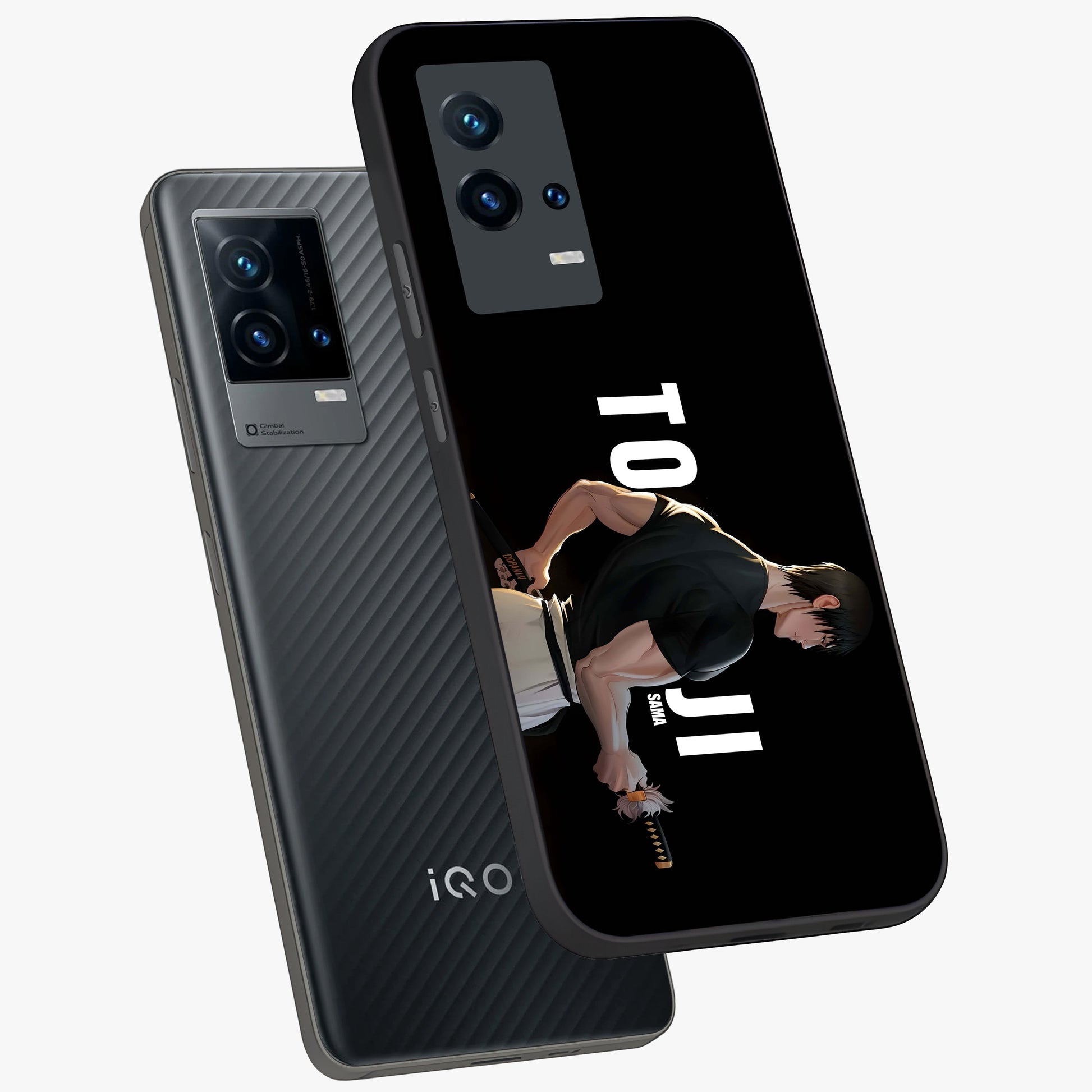 Midnight Blade Resolve Glass Case displayed in angled mockup highlighting powerful blade illustration with dramatic dark aesthetic.