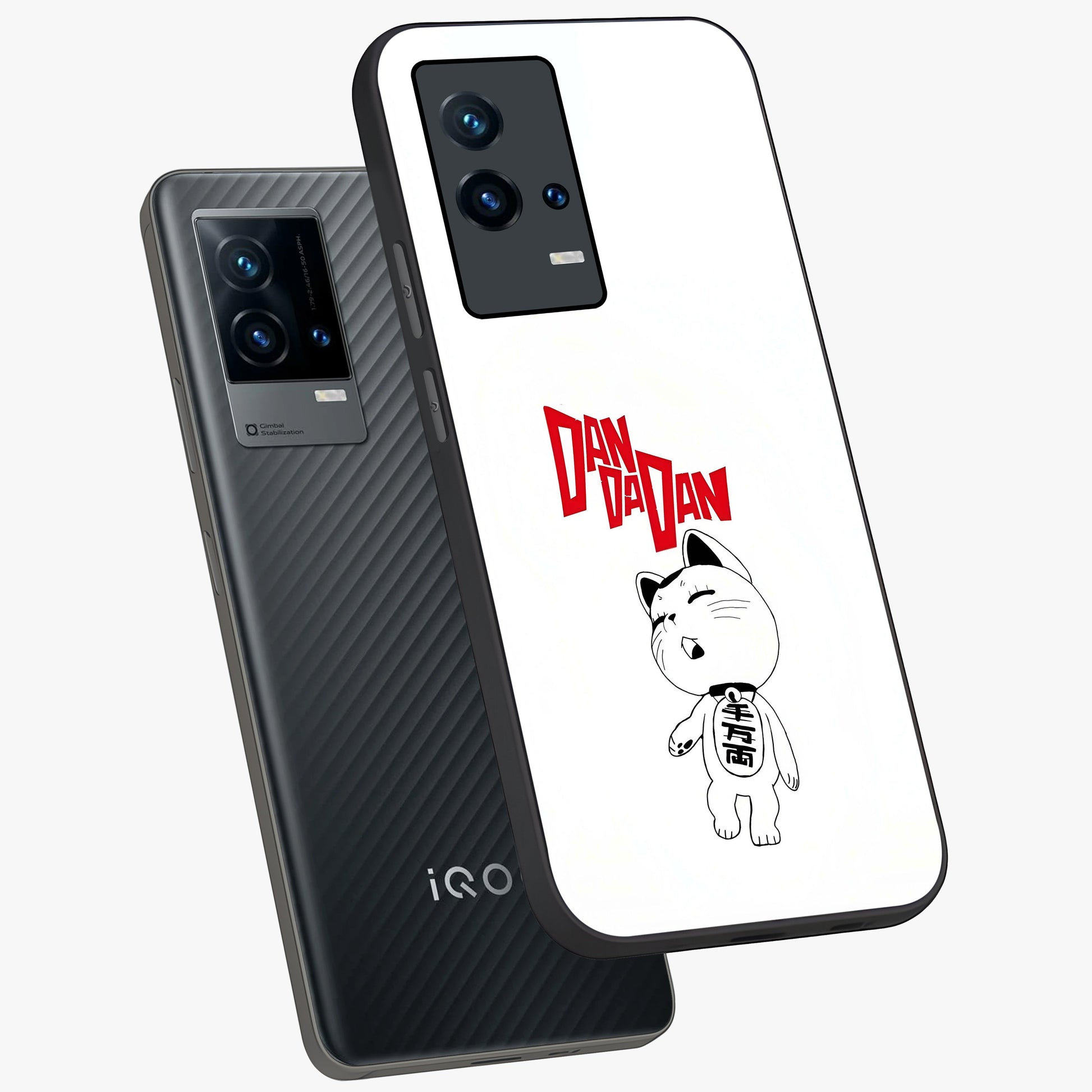 Playful Spirit Charm Glass Case displayed in angled mockup highlighting lively decorative design with playful aesthetic style.