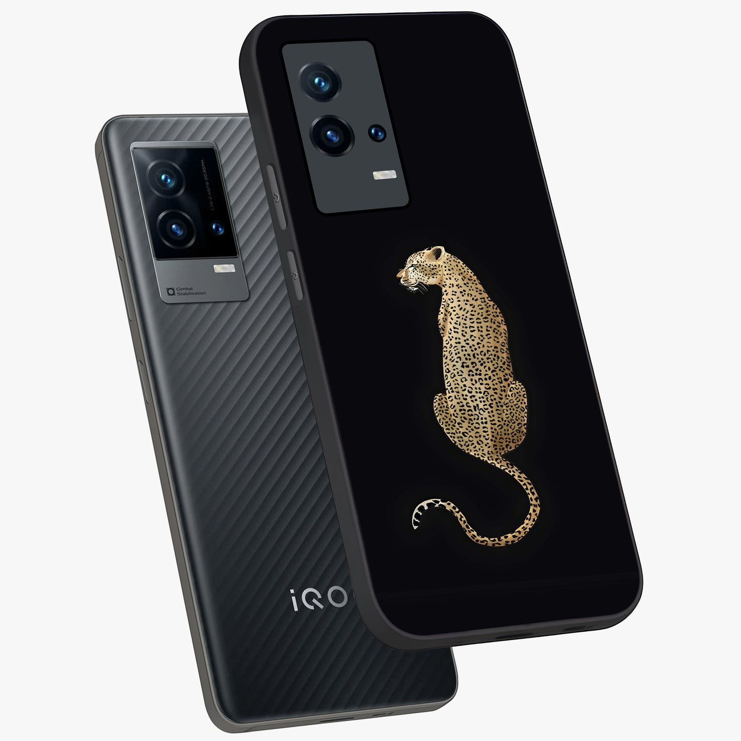 Regal Leopard Glass Case displayed in angled mockup highlighting powerful animal illustration with stylish wild aesthetic.